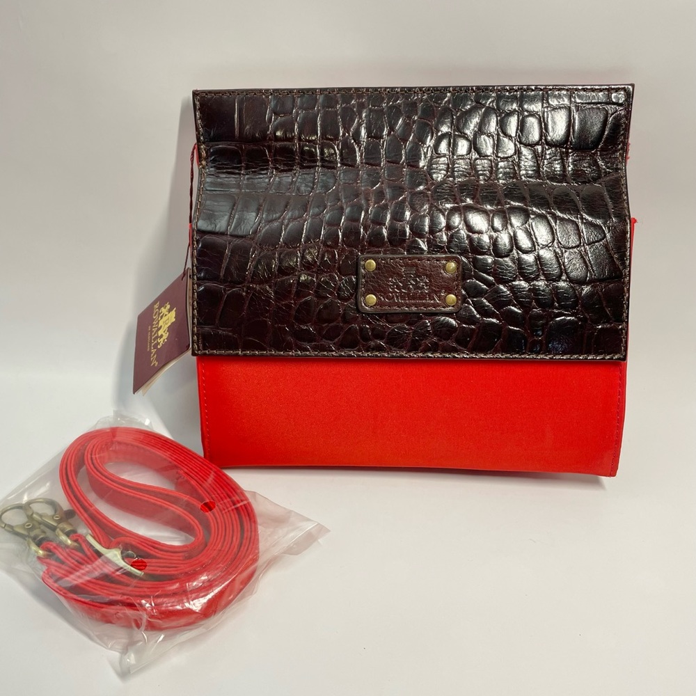 NWT Rowallan of Scotland Travel Companion Crossbody Purse - Red and Brown